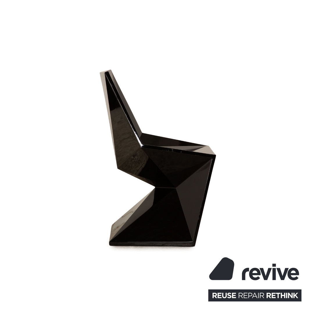 4er Garnitur VONDOM Vertex Kunststoff Stuhl Schwarz