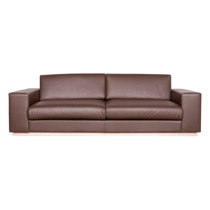 Bolia Designer Leder Sofa Braun Echtleder Dreisitzer Couch #7599