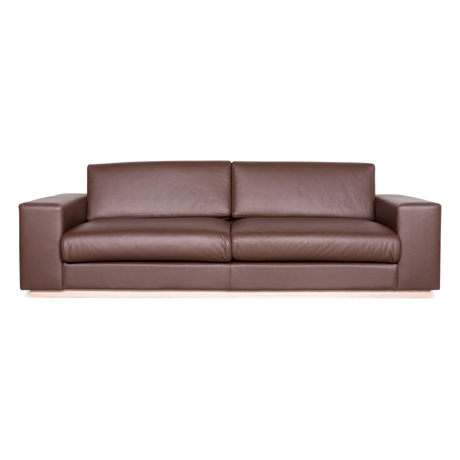 Bolia Designer Leder Sofa Braun Echtleder Dreisitzer Couch #7599