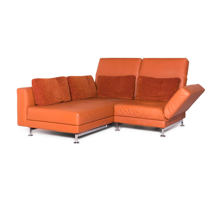 Brühl Moule Designer Leder Sofa Orange Ecksofa Funktion #8213