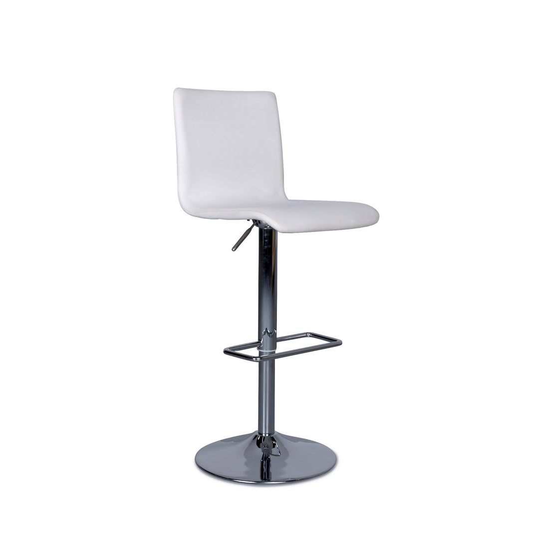 BoConcept Leder Stuhl Weiß Chrom Elegant #6251