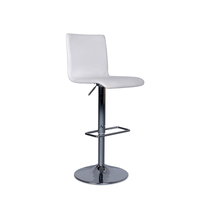 BoConcept Leder Stuhl Weiß Chrom Elegant #6251