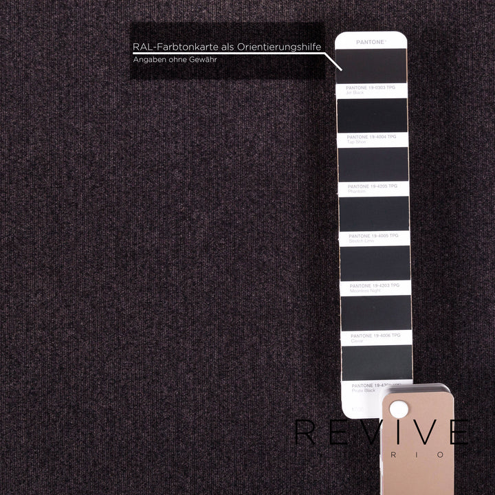 Brühl & Sippold Tomo Samt Stoff Sofa Garnitur 1x Dreisitzer 1x Hocker #12103