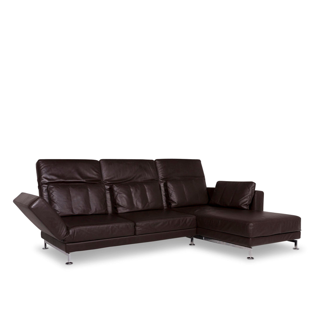 Brühl Moule Leder Sofa Braun Ecksofa inkl. Funktion #9962