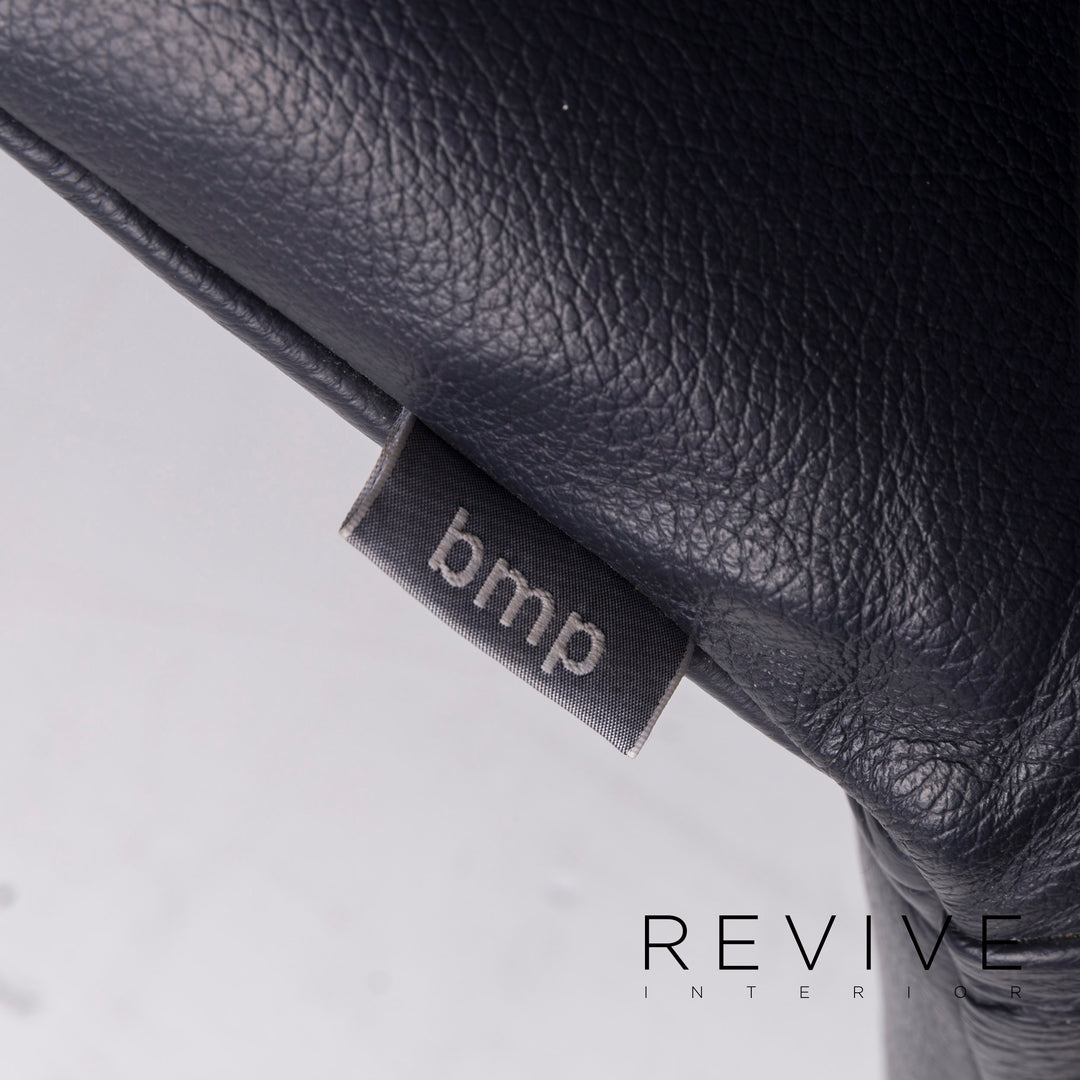 BMP Rolf Benz BMP 650 canapé en cuir bleu deux places #11210
