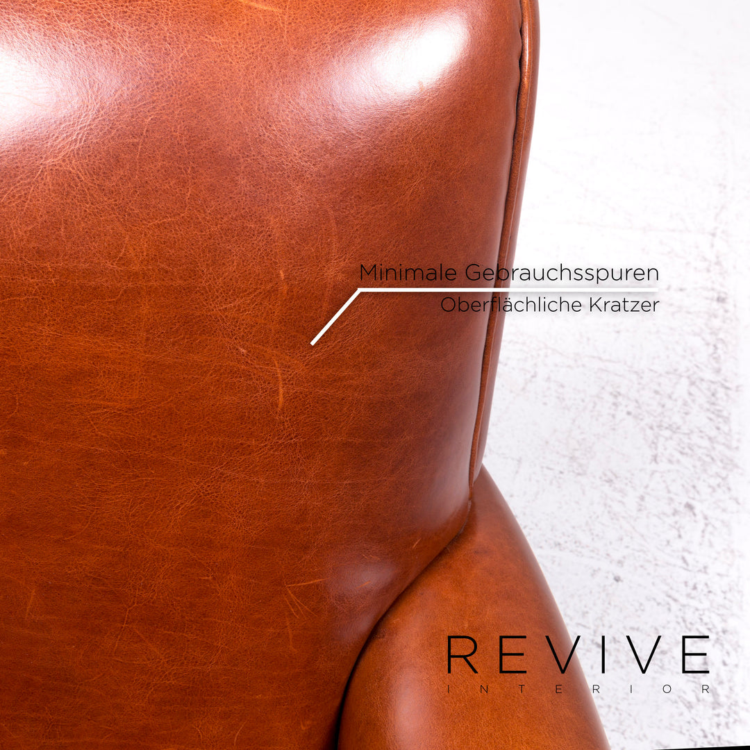 Baxter Charlotte Fauteuil en cuir Marron #9242