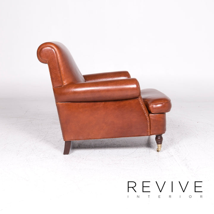 Baxter Charlotte Fauteuil en cuir Marron #9242