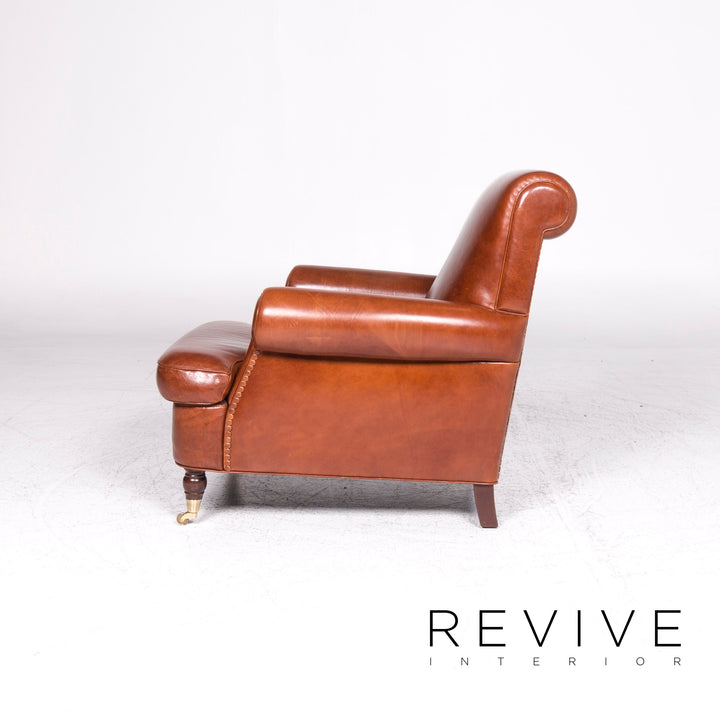 Baxter Charlotte Fauteuil en cuir Marron #9242