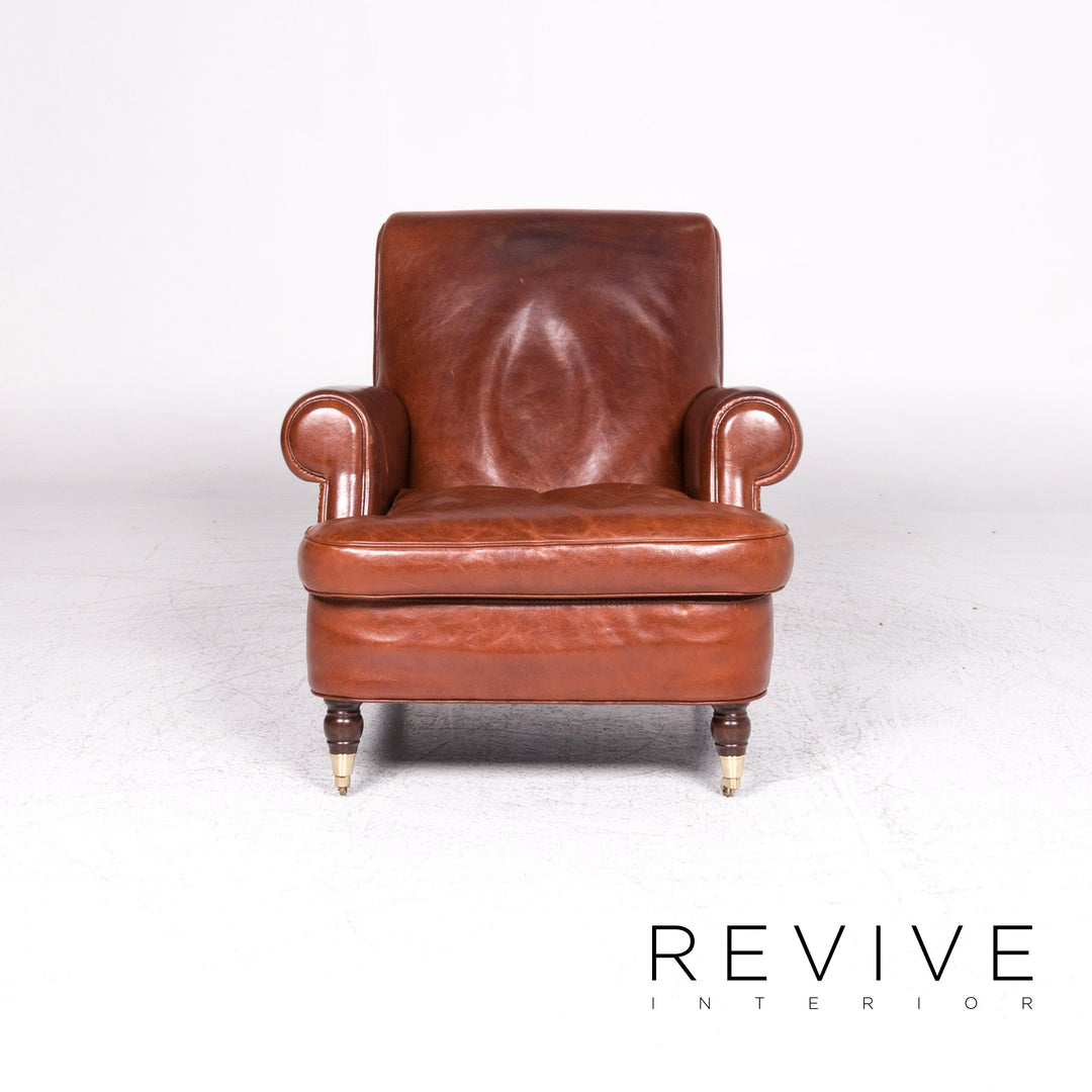 Baxter Charlotte Fauteuil en cuir Marron #9243