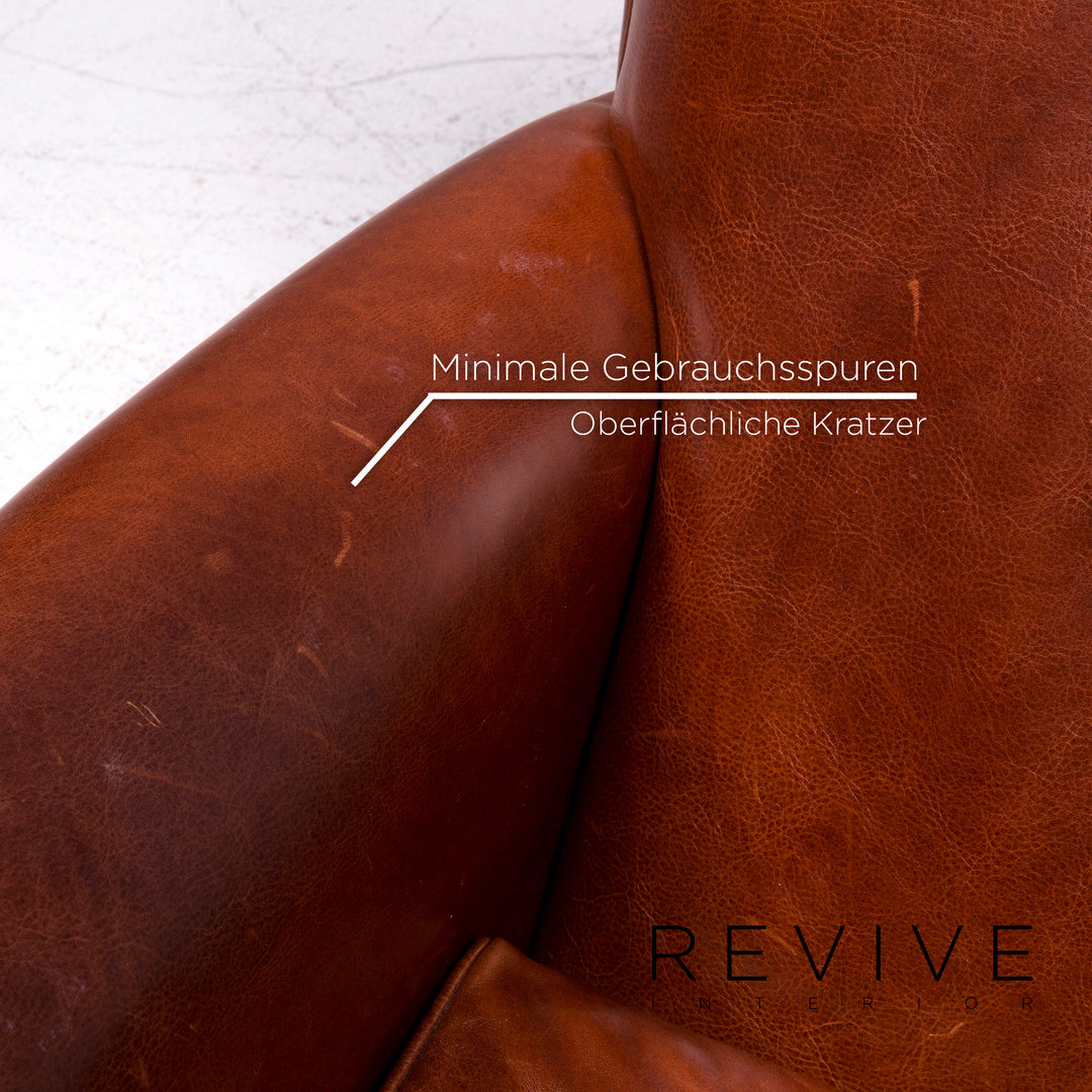 Baxter Charlotte Fauteuil en cuir Marron #9243