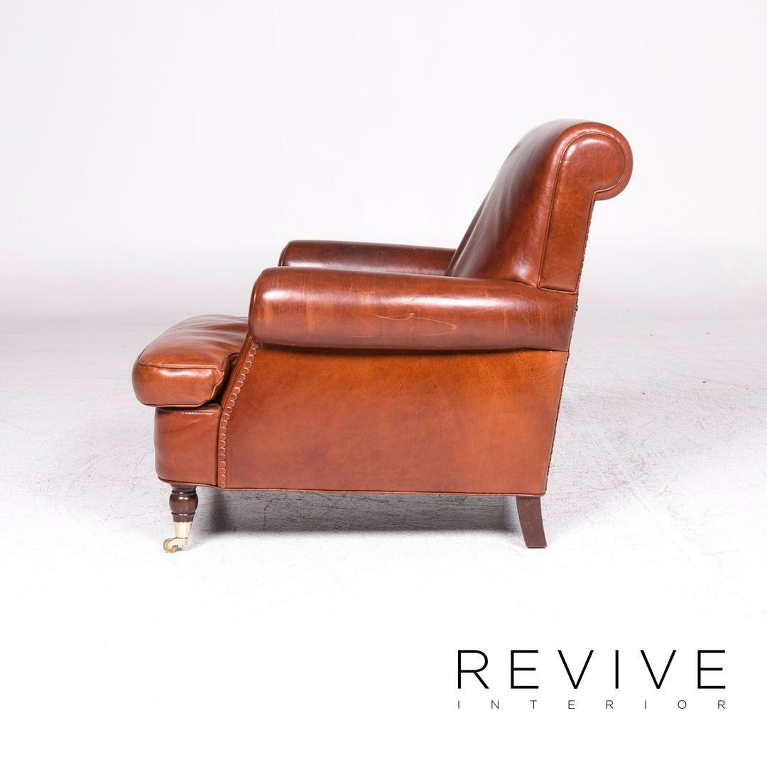 Baxter Charlotte Fauteuil en cuir Marron #9243