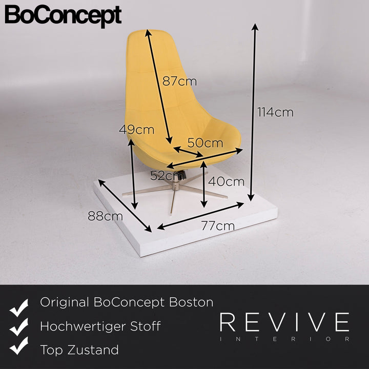 BoConcept Boston Stoff Sessel Gelb #11865