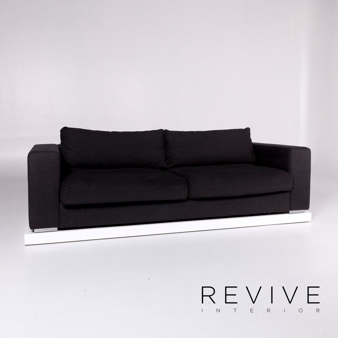 BoConcept Cenova Stoff Sofa Schwarz Dreisitzer Couch #10113