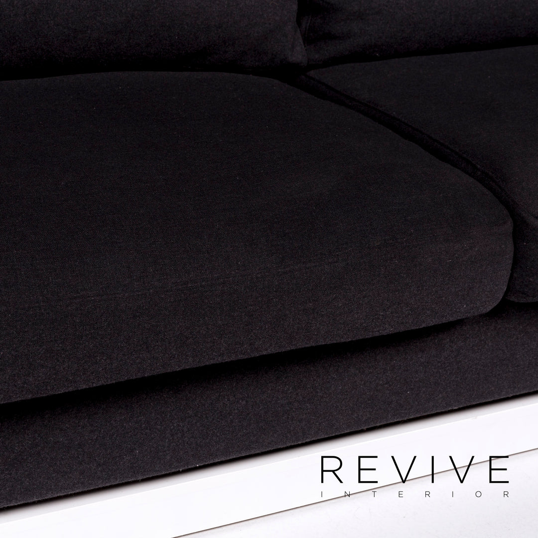 BoConcept Cenova Stoff Sofa Schwarz Dreisitzer Couch #10113