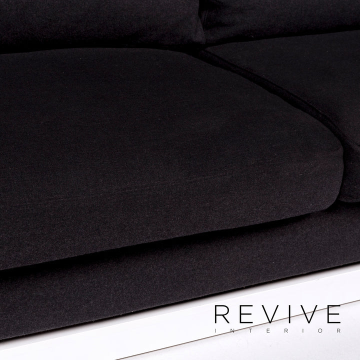 BoConcept Cenova Stoff Sofa Schwarz Dreisitzer Couch #10113