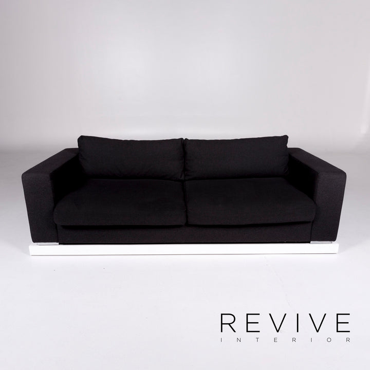 BoConcept Cenova Stoff Sofa Schwarz Dreisitzer Couch #10113
