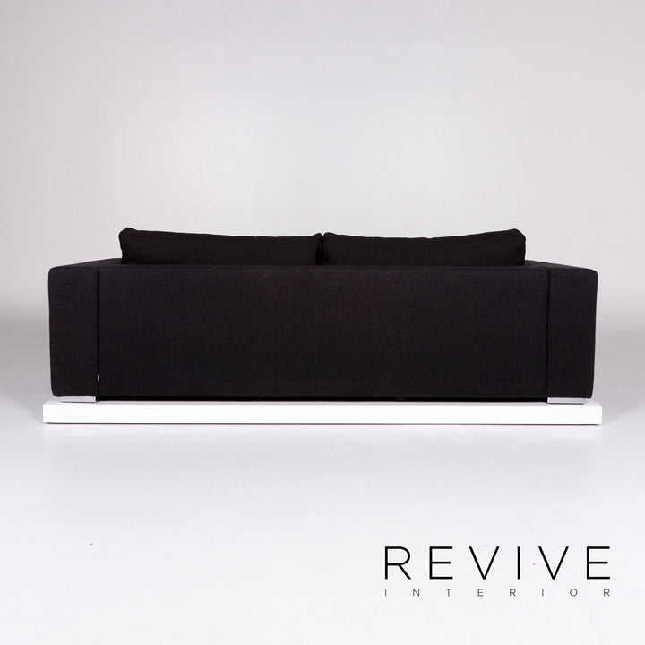 BoConcept Cenova Stoff Sofa Schwarz Dreisitzer Couch #10113