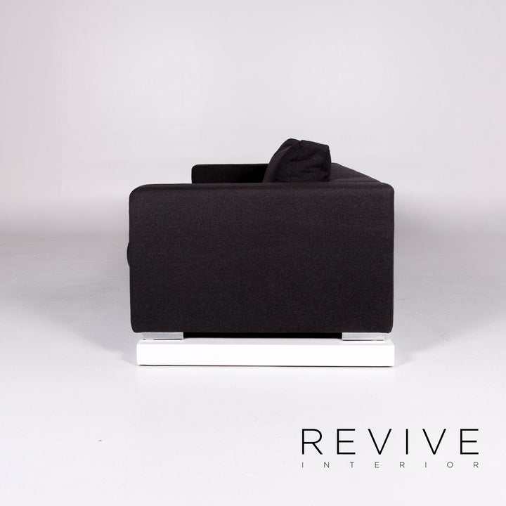 BoConcept Cenova Stoff Sofa Schwarz Dreisitzer Couch #10113