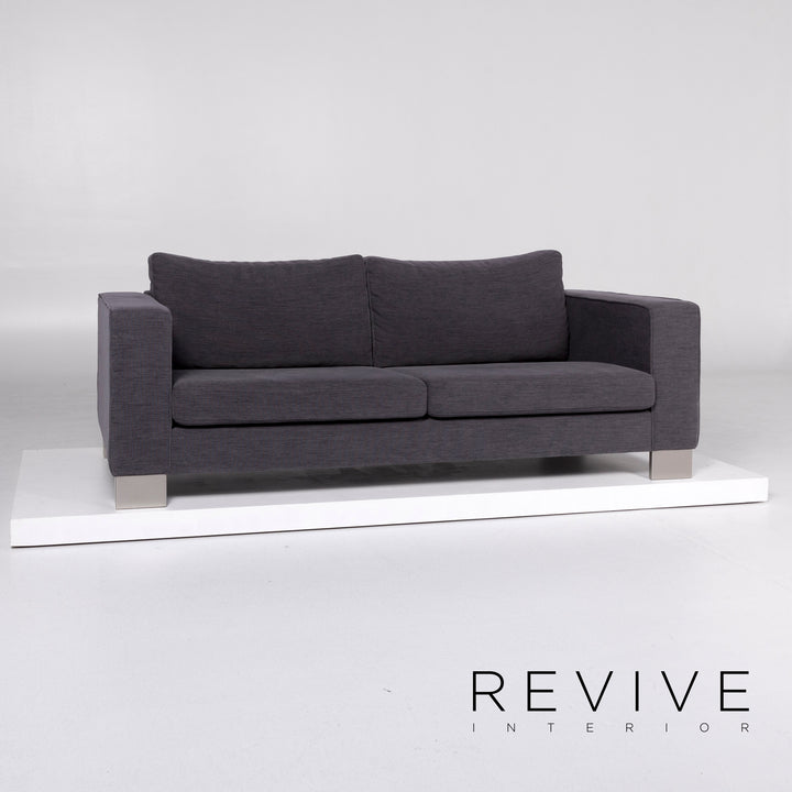 BoConcept Indivi Stoff Sofa Grau Dreisitzer Couch #10157