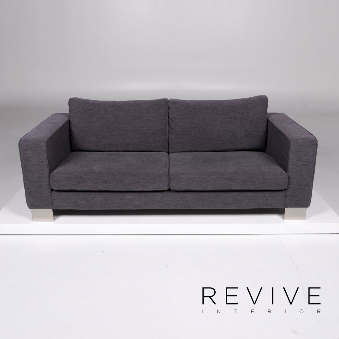 BoConcept Indivi Stoff Sofa Grau Dreisitzer Couch #10157
