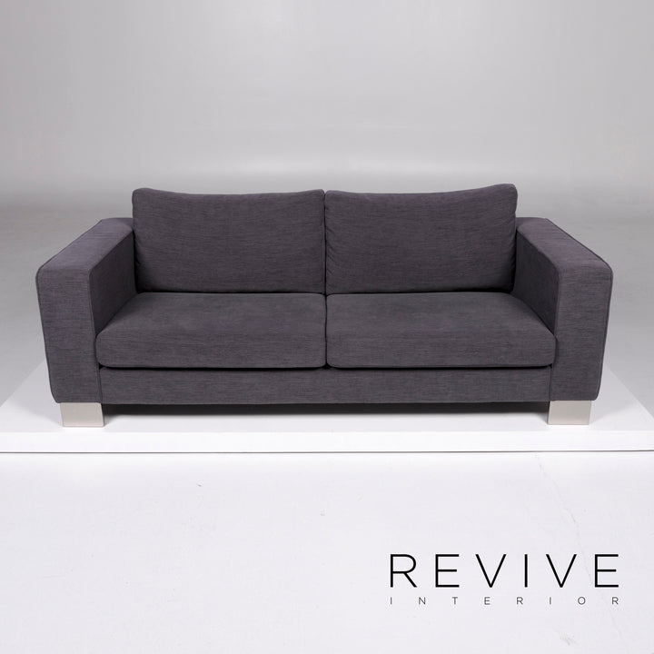 BoConcept Indivi Stoff Sofa Grau Dreisitzer Couch #10157