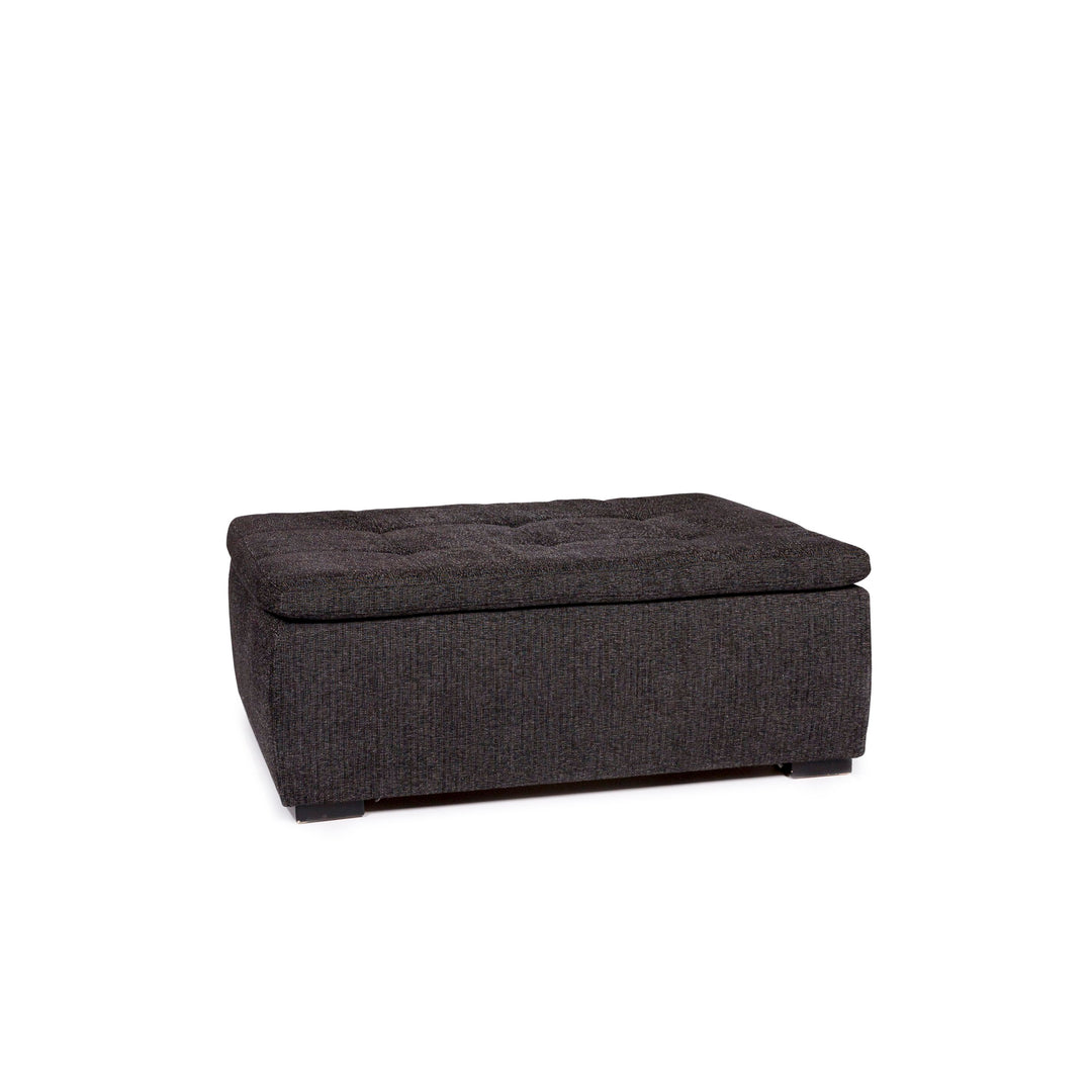 BoConcept Mezzo Stoff Hocker Schwarzgrau Anthrazit Ottoman #11019