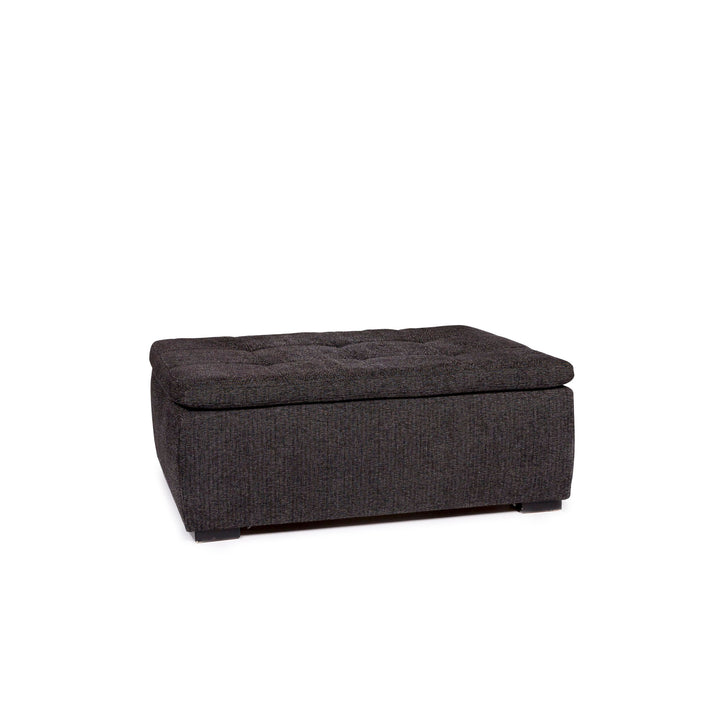 BoConcept Mezzo Stoff Hocker Schwarzgrau Anthrazit Ottoman #11019