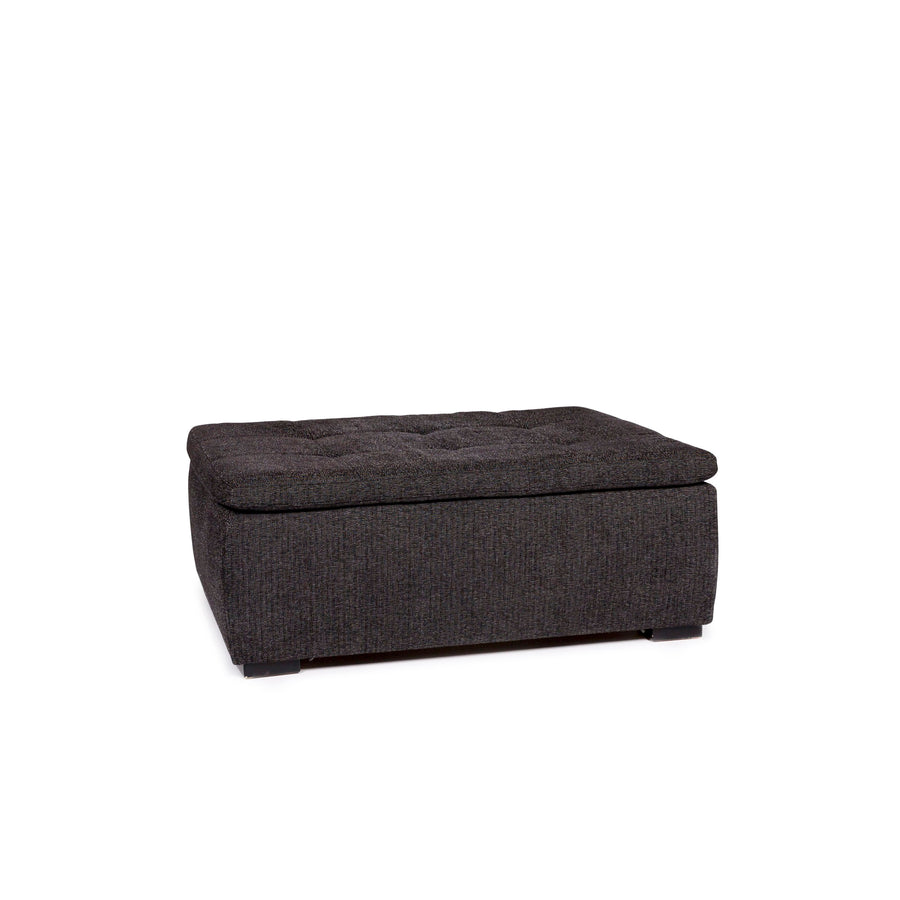 BoConcept Mezzo Stoff Hocker Schwarzgrau Anthrazit Ottoman #11019
