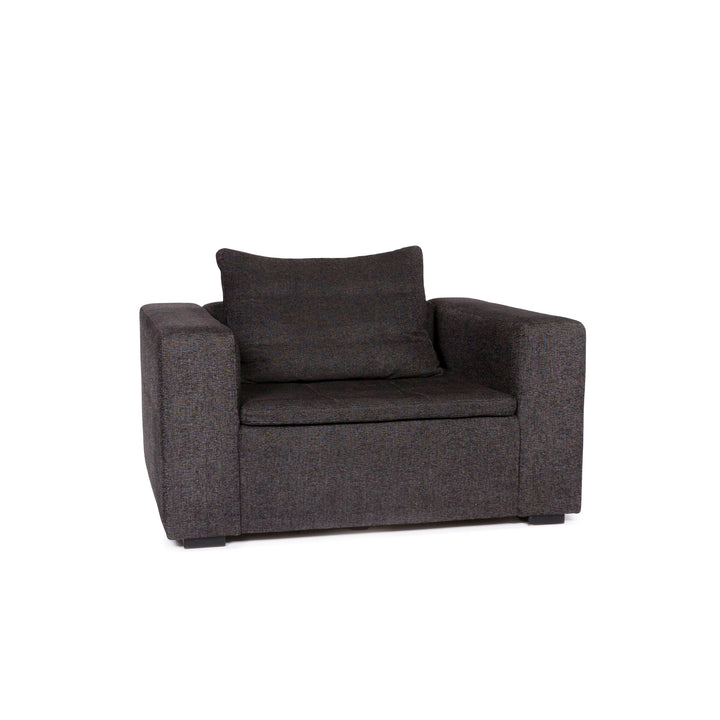 BoConcept Mezzo Stoff Sessel Anthrazit Schwarzgrau #11021