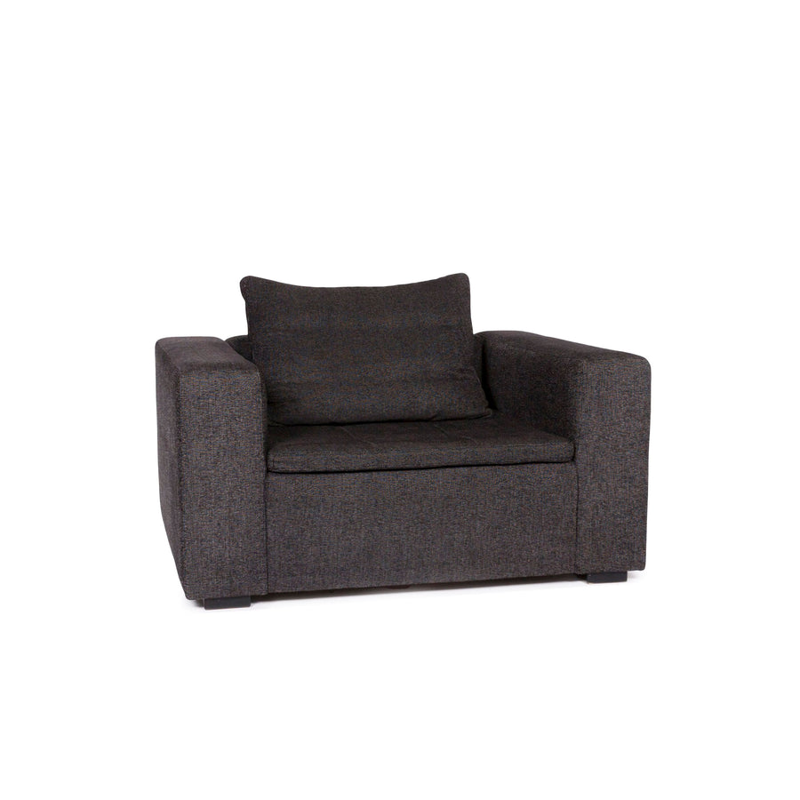 BoConcept Mezzo Stoff Sessel Anthrazit Schwarzgrau #11021