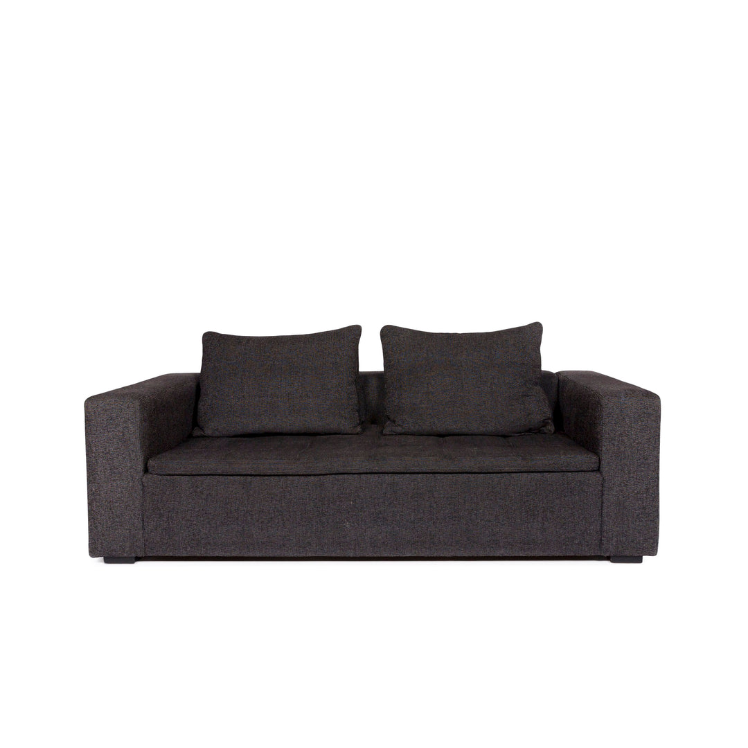 BoConcept Mezzo Stoff Sofa Anthrazit Schwarzgrau Zweisitzer Couch #11020