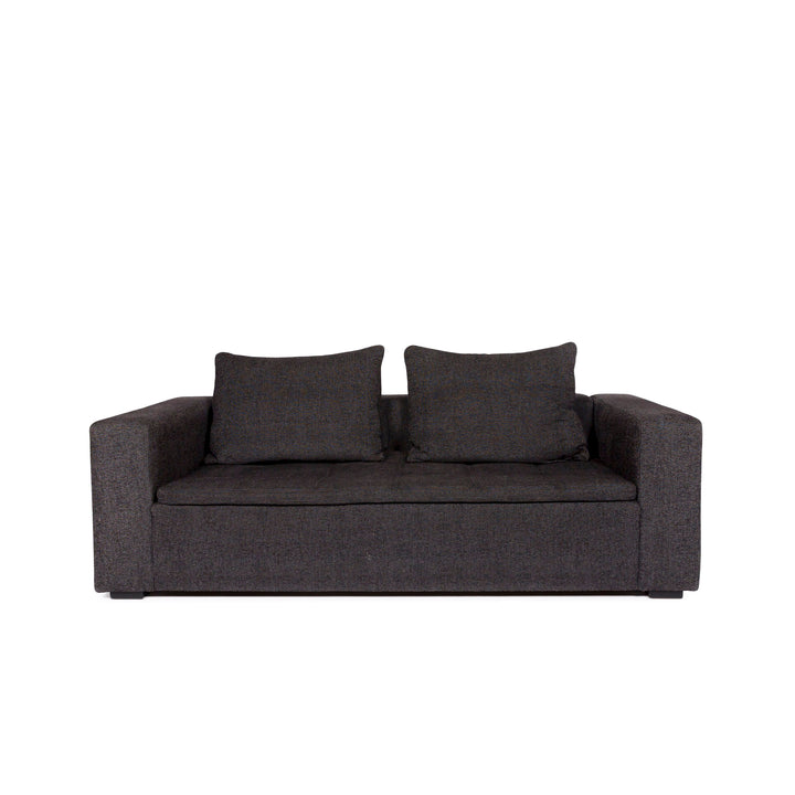 BoConcept Mezzo Stoff Sofa Anthrazit Schwarzgrau Zweisitzer Couch #11020