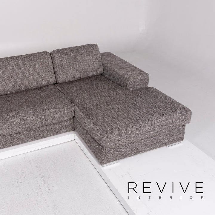 BoConcept Stoff Ecksofa Grau Sofa Couch #10589