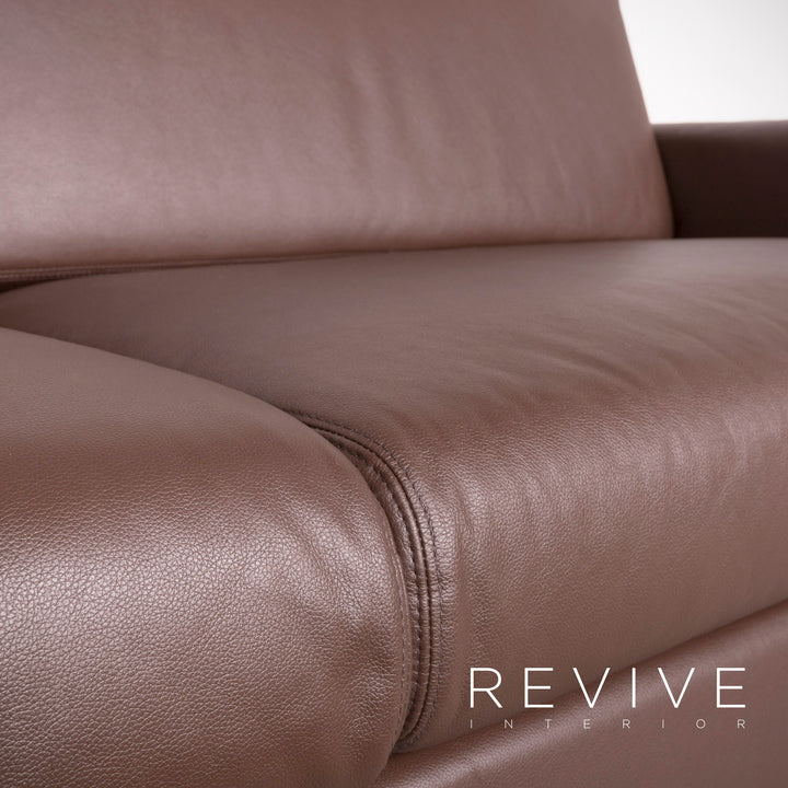 Bolia Designer Leder Sofa Braun Echtleder Dreisitzer Couch #7599