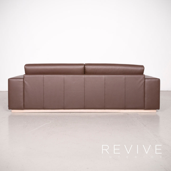 Bolia Designer Leder Sofa Braun Echtleder Dreisitzer Couch #7599