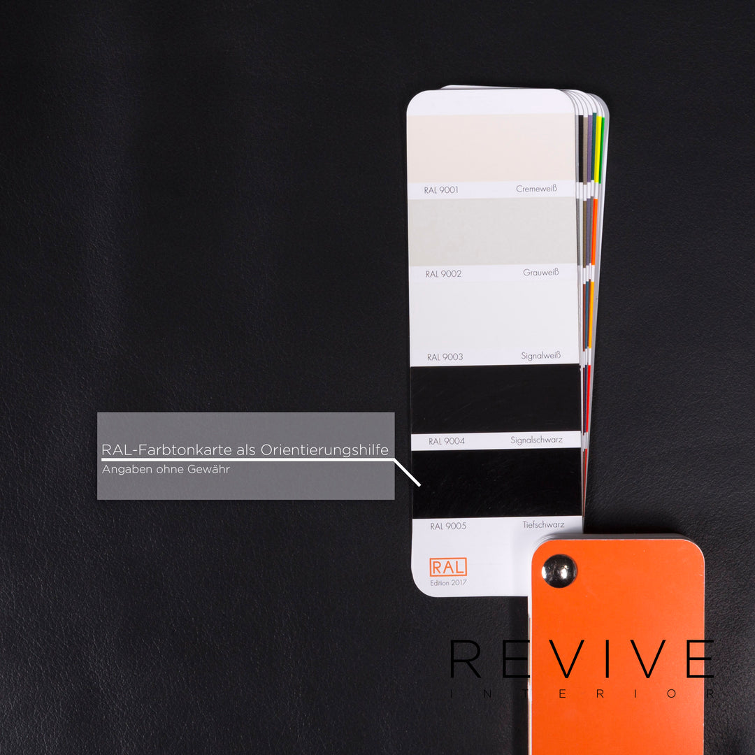 Brühl Collection Visavis Leder Sofa Schwarz Zweisitzer Couch #9953