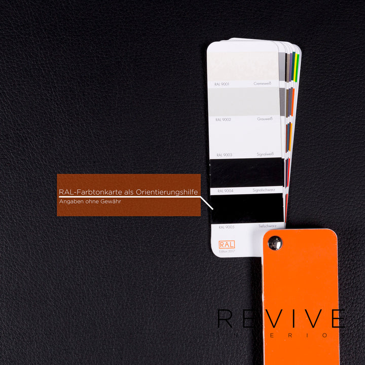 Brühl Leder Sofa Schwarz Zweisitzer Couch #10357