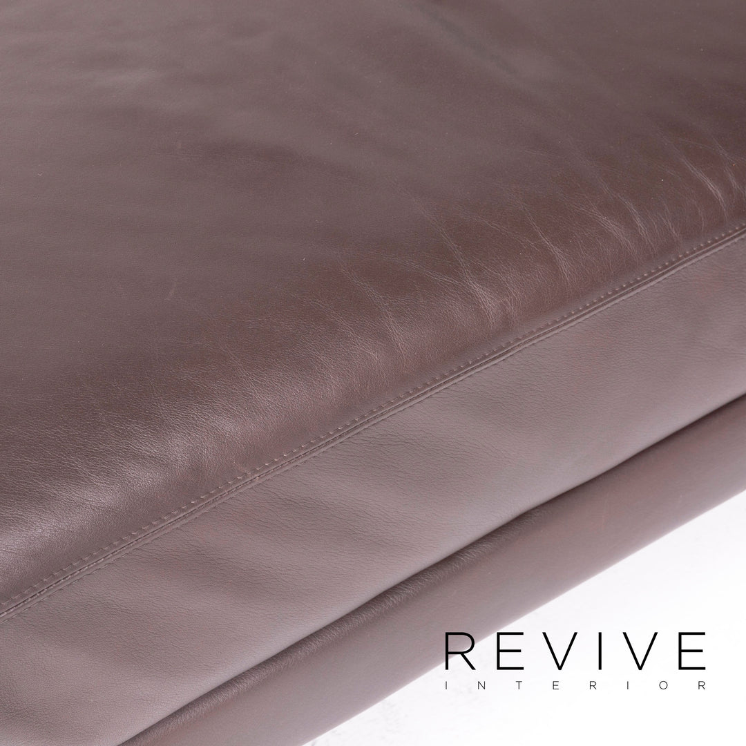 Brühl & Sippold Alba Leder Ecksofa Braun Echtleder Sofa Couch #8586