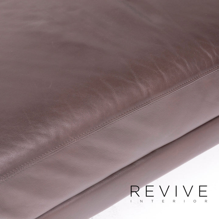 Brühl & Sippold Alba Leder Ecksofa Braun Echtleder Sofa Couch #8586