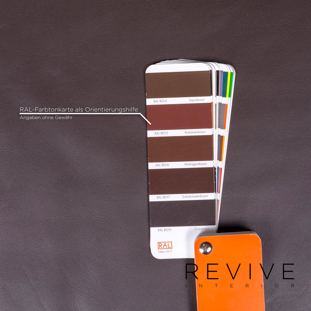 Brühl & Sippold Alba Leder Ecksofa Braun Echtleder Sofa Couch #8586