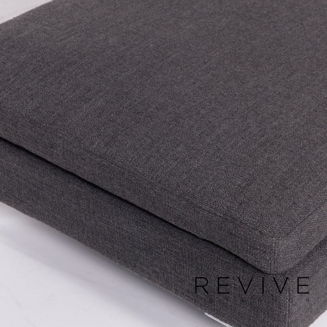 Brühl & Sippold Alba fabric corner sofa gray function sofa couch #11139