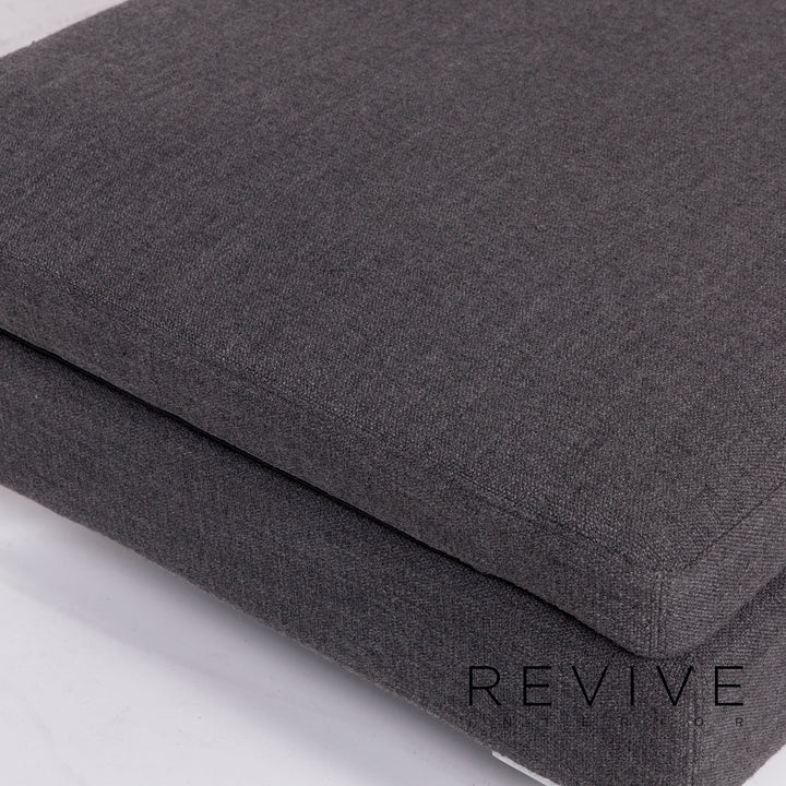 Brühl & Sippold Alba fabric corner sofa gray function sofa couch #11139