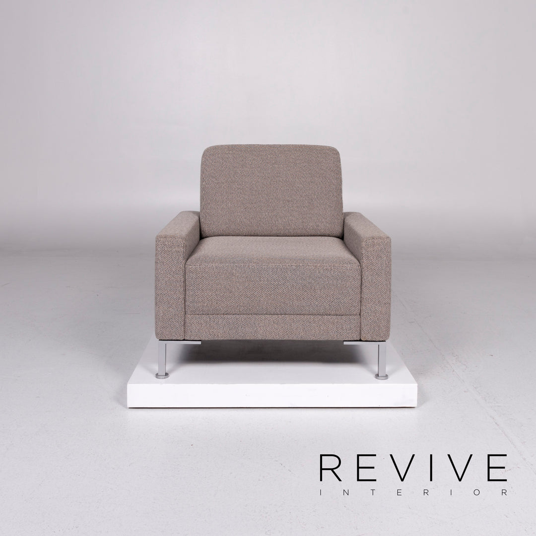 Brühl & Sippold Alba Stoff Sessel Grau #10900