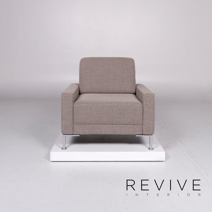 Brühl & Sippold Alba Stoff Sessel Grau #10900