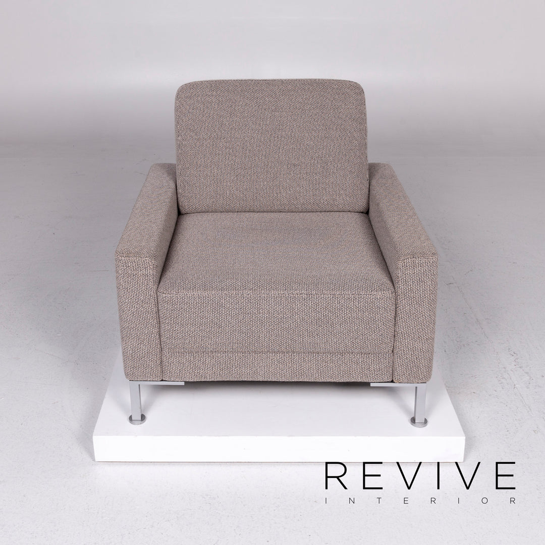 Brühl & Sippold Alba Stoff Sessel Grau #10900