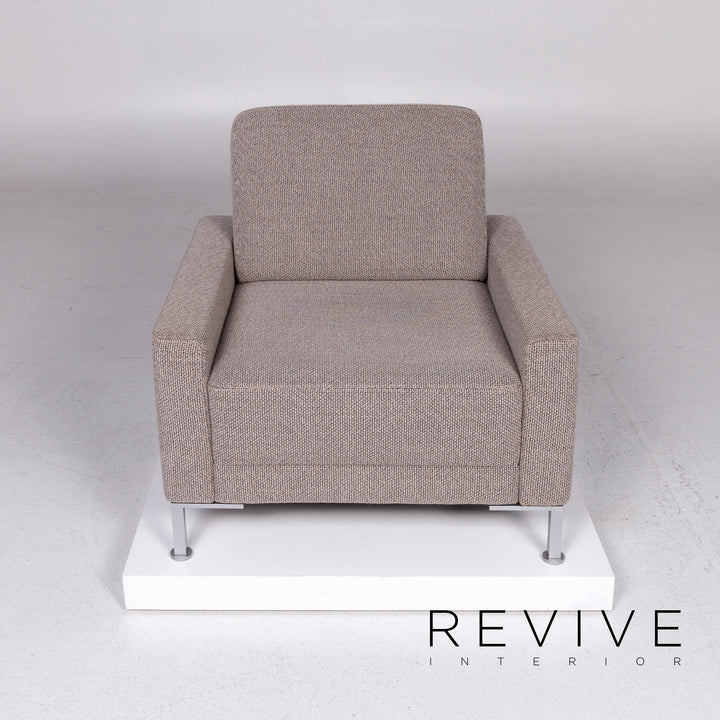 Brühl & Sippold Alba Stoff Sessel Grau #10900