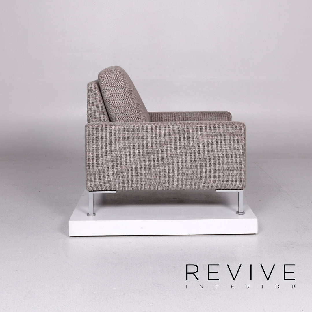 Brühl & Sippold Alba Stoff Sessel Grau #10900