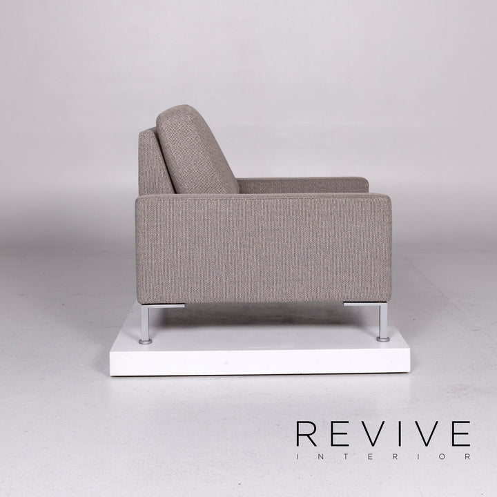 Brühl & Sippold Alba Stoff Sessel Grau #10900