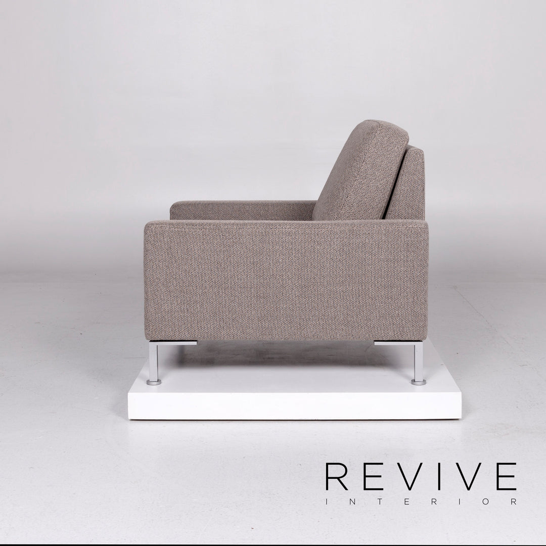 Brühl & Sippold Alba Stoff Sessel Grau #10900