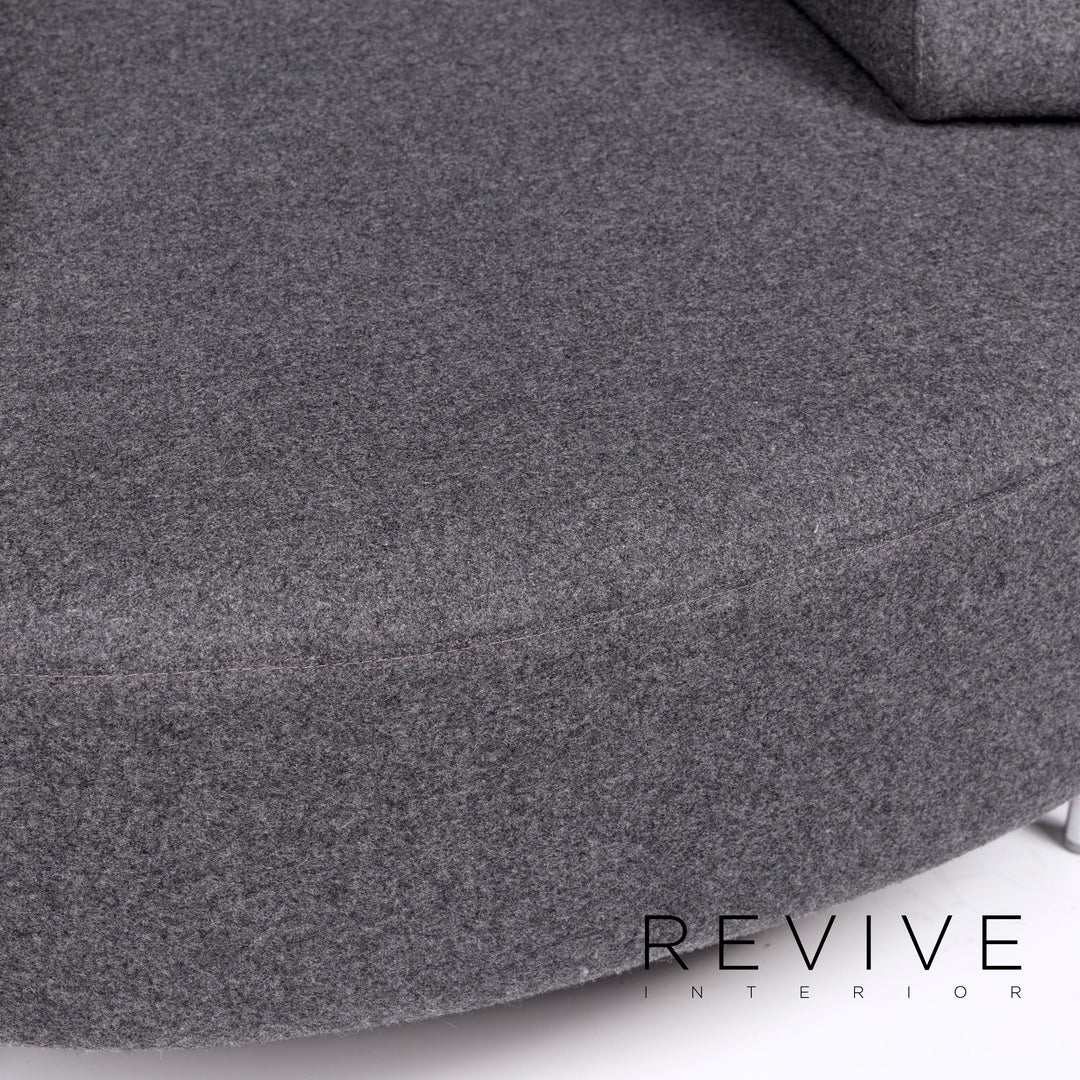 Brühl & Sippold Coupole Bleue Stoff Sessel Grau #10651